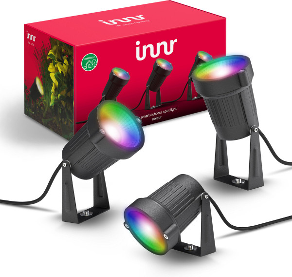 innr Smart Outdoor Licht Spot 3 Pack OSL 130 C Light Colour Strahler Beleuchtung