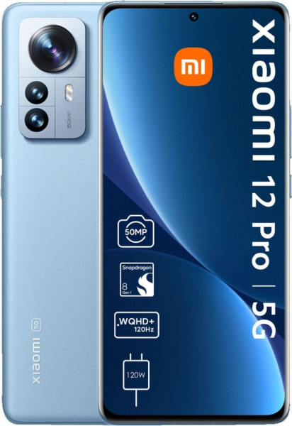 Xiaomi 12 Pro 5G 256GB/12GB blau o2 NFC Android 12 DS 6.73 Zoll USB Typ-C 50MP