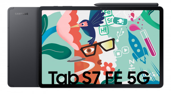 Samsung T736B Galaxy Tab S7 FE 64GB 5G schwarz Android Tablet 12,4" S Pen USB-C