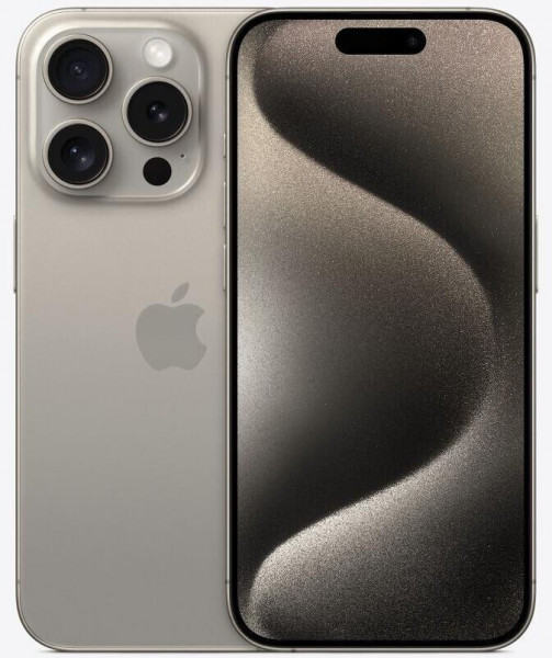 Apple iPhone 15 Pro 128GB 5G Natural Titanium USB-C 48MP iOS 17 6.12 Zoll NFC