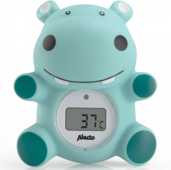 Alecto BC-11 HIPPO Kinder Raum- und Badewannenthermometer Nilpferd grün