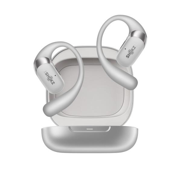 Shokz OpenFit 2+ Grey Bluetooth Kopfhörer kabellos Open-Ear USB-C wasserdicht