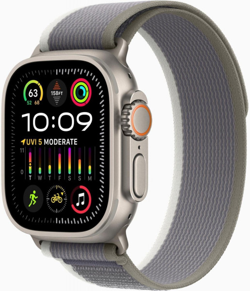 Apple Watch Ultra 2 Trail Loop grau Smartwatch 4G eSIM WLAN NFC 64GB Touch OLED