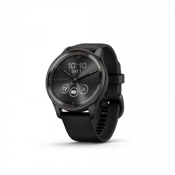 Garmin VIVOMOVE TREND Schwarz/Schiefergrau Smartwatch Fitnesstracker 40mm LCD