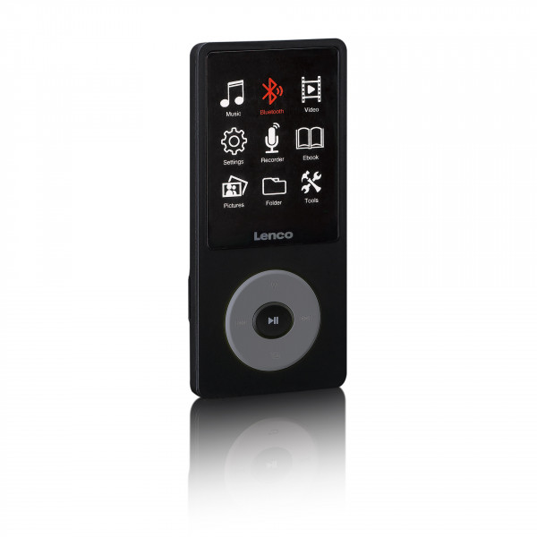LENCO Xemio-860 8 GB schwarz MP3/MP4 Player 2,4 Zoll LCD-Display Bluetooth USB