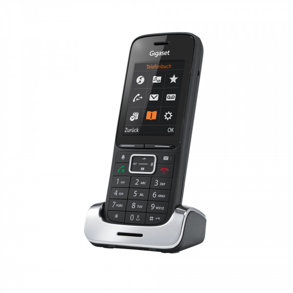 Gigaset Premium 300 HX Schwarz Festnetztelefon DECT GAP CAT-iq HD-Voice 2.4"LCD