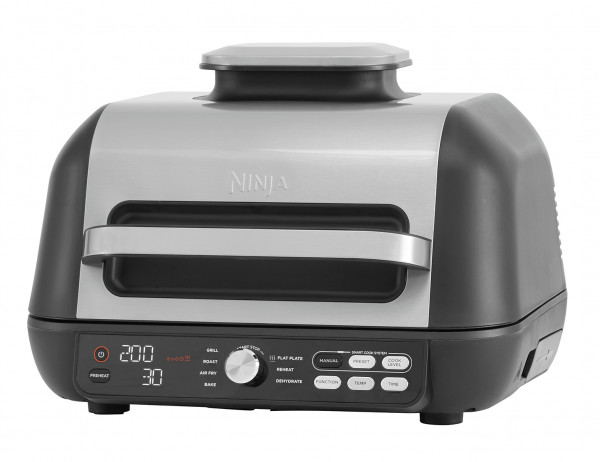 3,78 L Heißluft-Frittierkorb mit Antihaftbeschichtung 2460W Indoor-Grill Schwarz