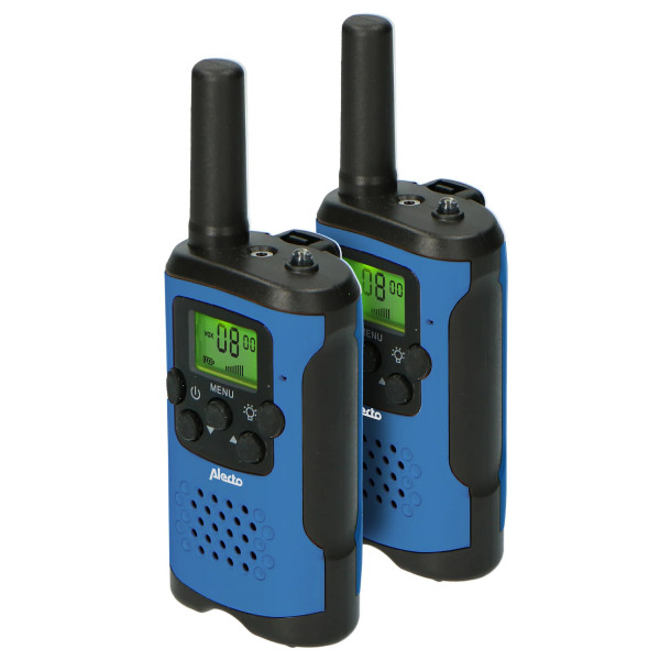 ALECTO FR-115BW Walkie-Talkie-Set Blau/Schwarz Funkgeräte 2,5 mm Klinke bis 7 km