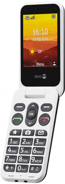 Doro Leva L20 4G schwarz-weiß LTE 2MP 128MB 64MB USB-C LCD-TFT 2,8" Bluetooth