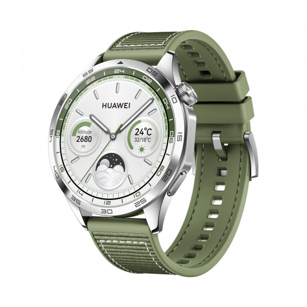 HUAWEI Watch GT4 46 mm Grün Smartwatch 4GB OLED 1.43" Touch GPS NFC Bluetooth