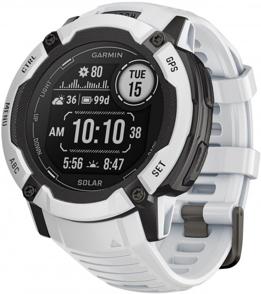 Garmin Instinct 2X Solar weiß Smartwatch 50mm NFC 1,1"MIP Display 64MB Bluetooth