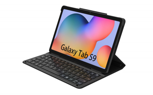 Samsung by NEOS Keyboard Case für Galaxy Tab S9 Schwarz Tablet-Tastatur QWERTZ