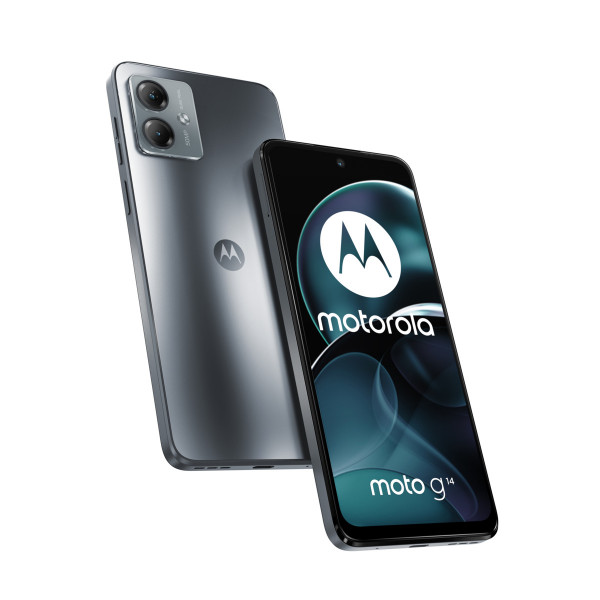Motorola moto G14 128 GB Grau 4G LTE Android Smartphone 6,5 Zoll 4 GB RAM 8 MP
