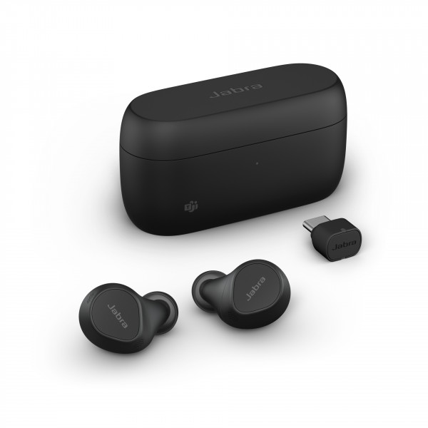 JABRA Evolve2 Buds Schwarz Bluetooth Kopfhörer In-Ear Headset ANC Ladecase USB-C
