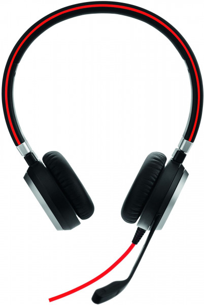 JABRA Evolve 40 UC binaural nur Headset mit 3,5 mm Klinke Schwarz Überkopf