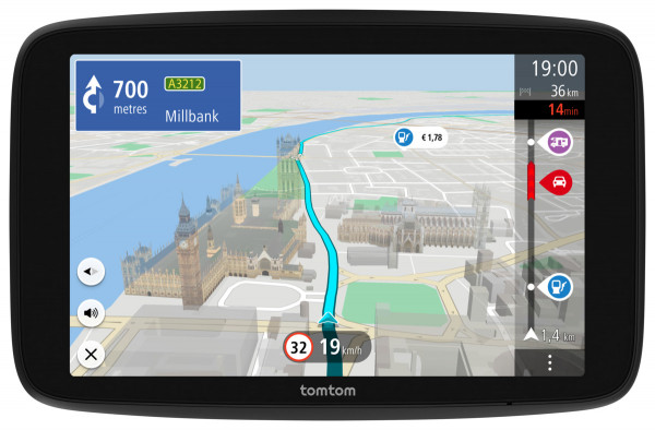 TomTom GO CAMPER Max 2nd Gen Navigationsgerät 32 GB 7" USB-C für PKW & Wohnmobil