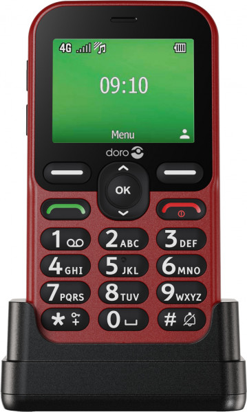 Doro Leva E10 128MB rot LTE Featurphone 2,4" LCD 0,3MP 64MB RAM 3,5mm Klinke