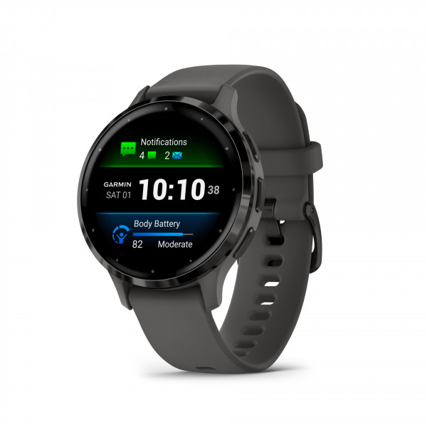 Garmin VENU 3S kieselgrau/schiefergrau 1,2" AMOLED Touch 8GB Unisex Bluetooth
