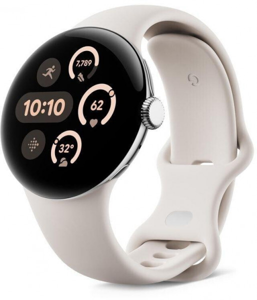 Google Pixel Watch 3 45mm OLED LTE Beige/Silber eSIM WLAN Bluetooth NFC 2GB/32GB