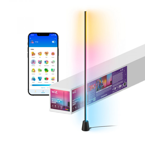 WiZ Floor 1.4m RGBIC EU Stehleuchte Google, Alexa, Apple Home IP20 WLAN 220V