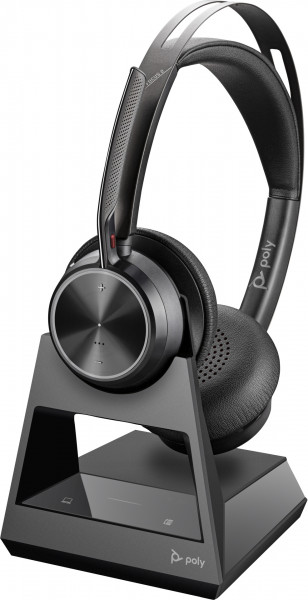 Poly Bluetooth Headset kabellos schwarz On-Ear USB-C binaural Stereo-Mikrofon
