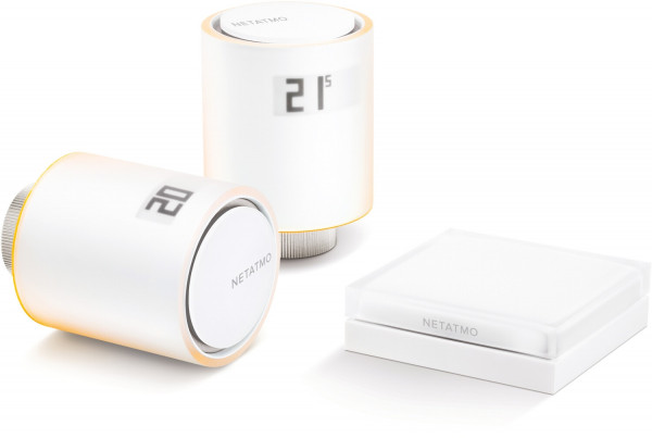 Netatmo Starterpaket 2x Heizkörperthermostate und Zentrale WLAN SmartHome