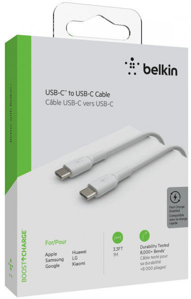 Belkin USB-C zu USB-C Ladekabel PVC 1m fast charge Tablet & Smartphone