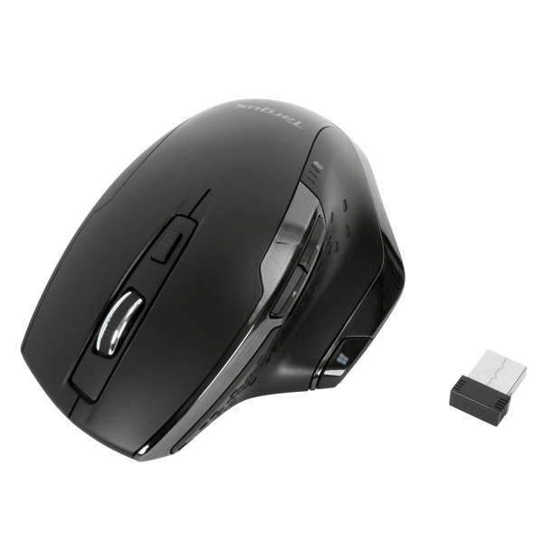 Targus Antimikrobielle ergonomische kabellose Maus schwarz