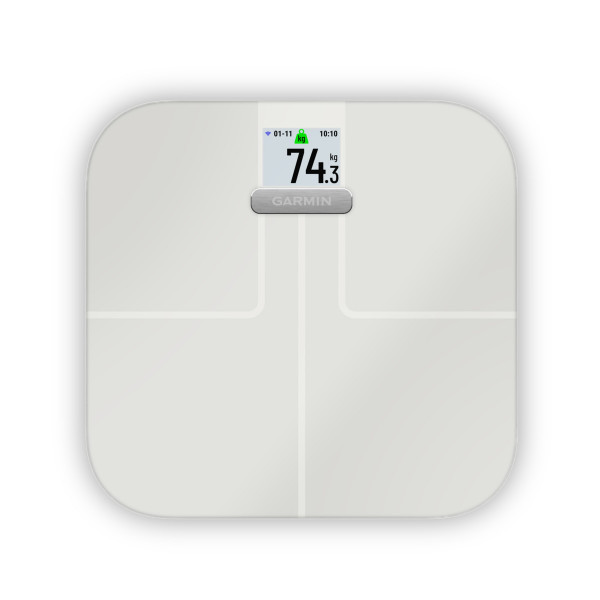 Garmin Waage Index S2 Smart Scale Weiß Körperanalyse 2,8" Display iOS/Android