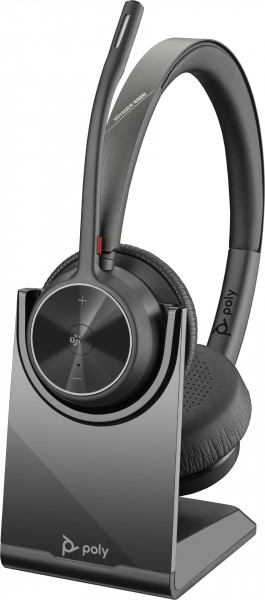 Poly Headset Voyager 4320 UC Stereo USB Typ-C schwarz Bluetooth kabellos On-Ear