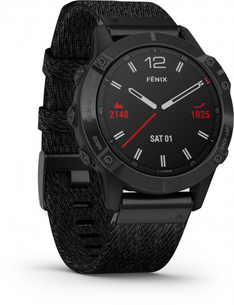 Garmin fenix 6 Saphir schwarz 47mm GPS-Multisport Smartwatch 32GB Farbdisplay