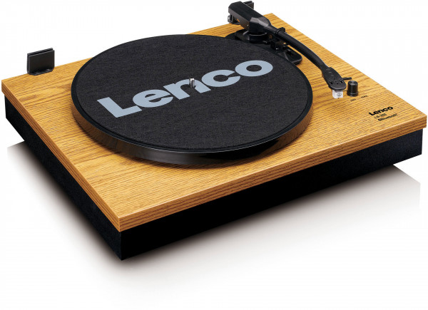 Lenco LS-50WD Plattenspieler Holz integrierte Lautsprecher HDMI USB 12 W Stereo