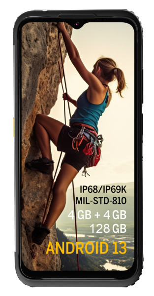 AGM Bea-fon H6 Lite Outdoor Smartphone Black 128GB Android 13 6,2" WiFi NFC 50MP