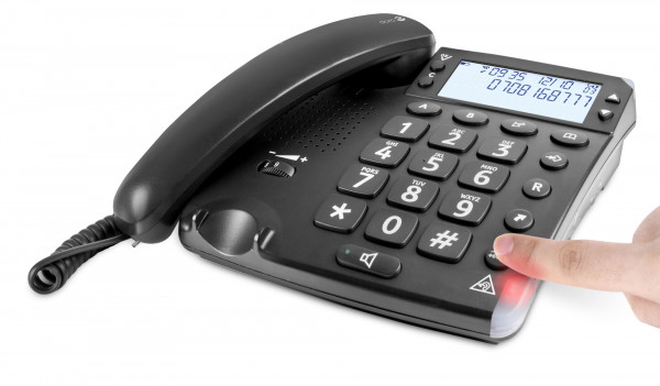 Doro Magna 4000 Schwarz schnurgebundenes Großtastentelefon Hörgerätekompatibel