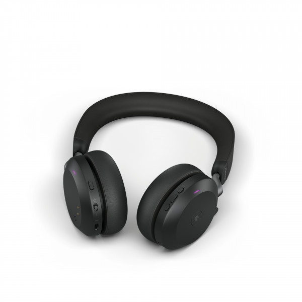 JABRA Evolve2 75 Schwarz Bluetooth Headset Kabellos MS-Teams Stereo ANC USB-C