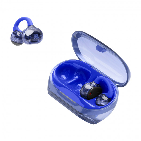 JBL Soundgear Clips Kopfhörer Blau Bluetooth USB-C Open-Ear Akku binaural