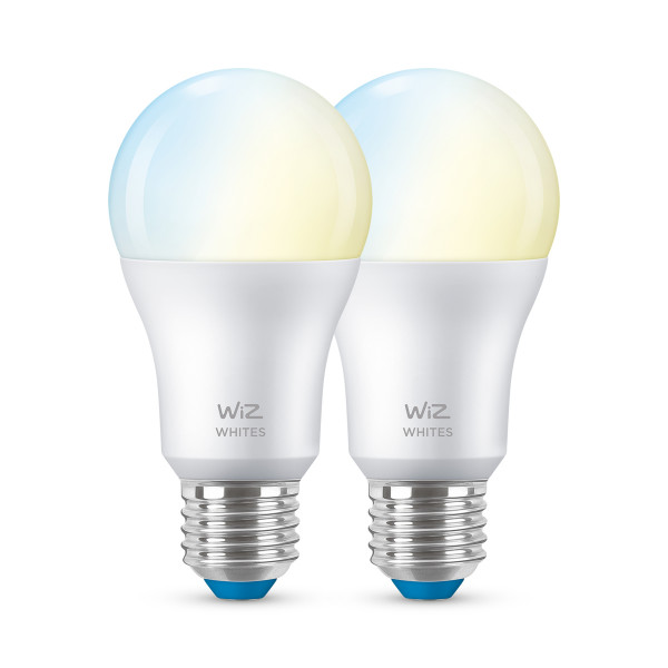WiZ White LED Lampe matt 60 Watt Doppelpack Smart Home Appsteuerung dimmbar E27
