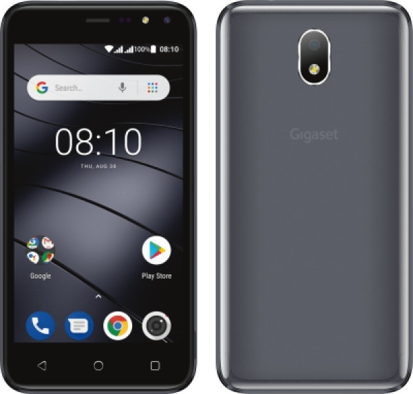 Gigaset GS80 DualSim Silky Grau 8GB LTE Android Smartphone 5" Display 5 MPX