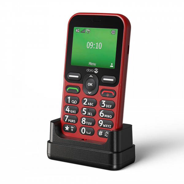 Doro Leva E10 4G Rot Bluetooth 2.4" LCD-TFT USB-C 128MB 64MB 0.3MP Featurephone