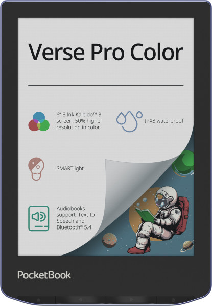 PocketBook Verse Pro Color Lila 16GB eBook-Reader 6 Zoll DACH-Version eINK Touch