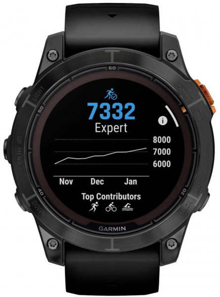 Garmin FENIX 7 PRO Smartwatch SOLAR EDITION Schwarz/Schiefergrau WLAN 32GB 1.3"