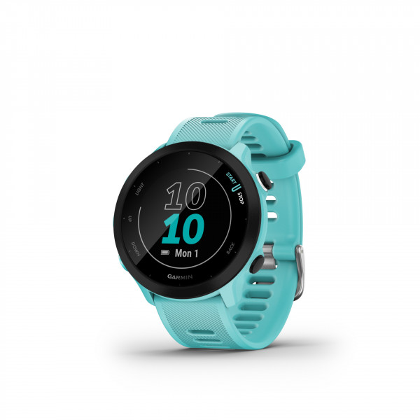 Garmin Forerunner 55 Smartwatch Android iOS Türkis Schwarz Fitnesstracker GPS