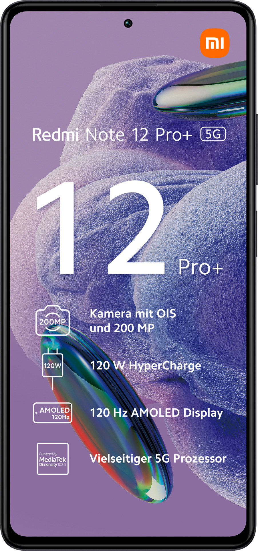 Xiaomi Redmi Note 12 Pro+ 5G 256GB Schwarz Android Smartphone 6,67\