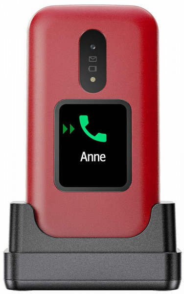 Doro 2880 Rot 17 MB Klapptelefon Seniorenhandy 2x Display LTE Bluetooth Kamera