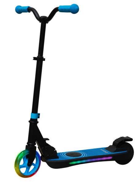 Denver SCK-5500 Blau Kinder-Tretroller Elektromotor Scooter 6 km 120 Watt 50 kg