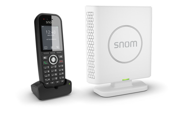 Snom m430 IP-DECT Basisstation und Mobilteil Weiß/Schwarz 2" LCD-TFT M400 & M30