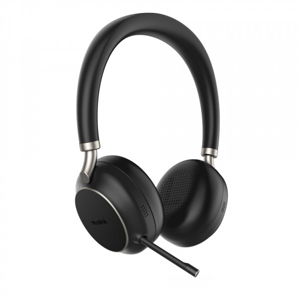 Yealink BH76 Schwarz Bluetooth On-Ear Stereo Headset ANC MS Teams USB-A Dongle