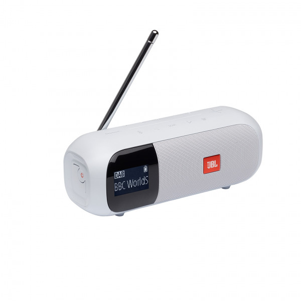 JBL DAB Radio 2 white Lautsprecher Bluetooth kabellos USB Typ-C 5W LCD-Display