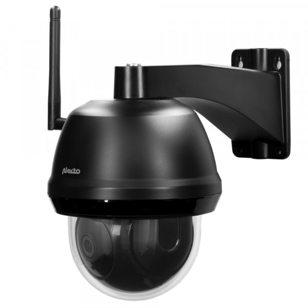 ALECTO Ferngesteuerte Kamera schwarz Outdoor WLAN 90 Grad Überwachung Nachtsicht