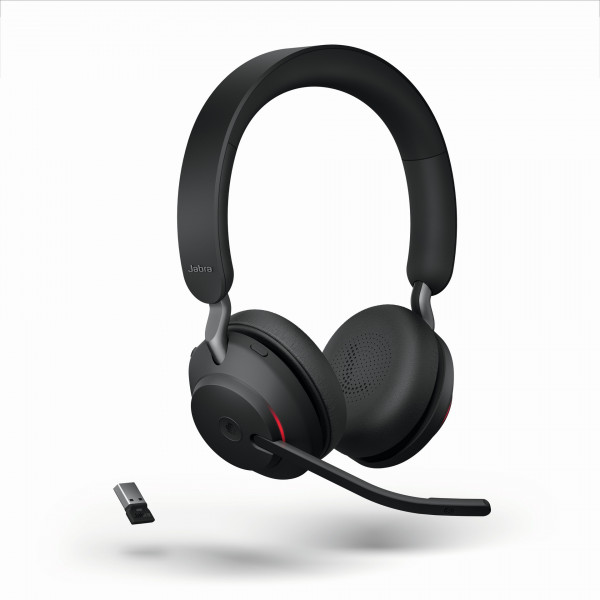 JABRA Evolve2 65 Stereo MS USB-A Bluetooth Headset schwarz Noise Cancelling